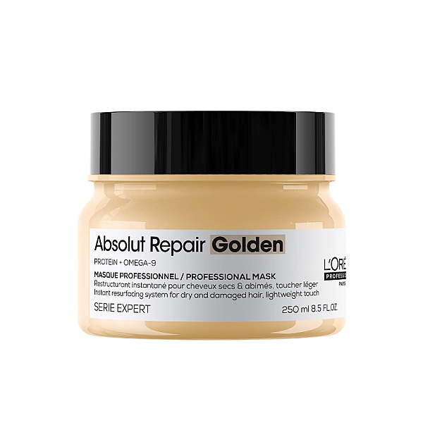Masca pentru par uscat si deteriorat serie expert absolut repair golden