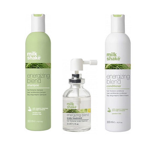 Pachet par subtire si fragil energizing-sampon 300ml, balsam 300ml, tratament 30ml