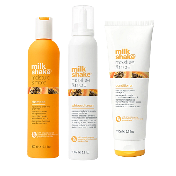 Pachet hidratare moisture & more - sampon 300ml, balsam 250ml, crema 200ml