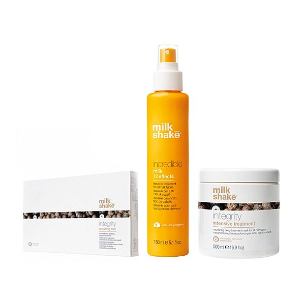 Pachet intens reparator masca 500 ml, fiole 8x10 ml, incredible milk 150 ml