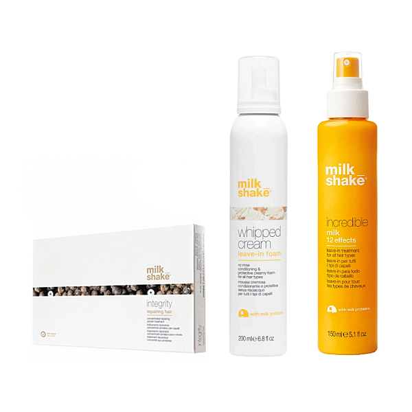 Pachet reparator fiole 8x10 ml, incredible milk 150 ml, spuma whipped cream 200 ml