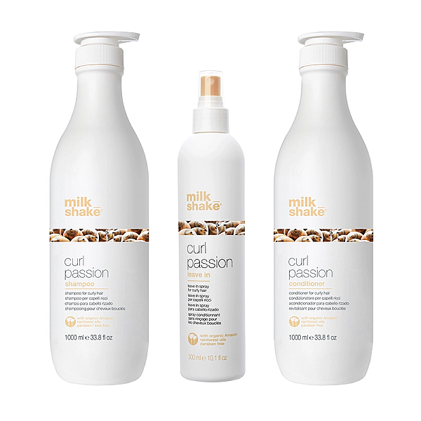 Pachet pentru par cret sau ondulat curl passion - sampon 1000 ml, balsam 1000 ml, leave-in 300 ml