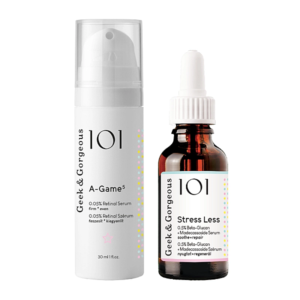 Duo anti-aging, ser calmant 30ml si ser cu retinal 30 ml