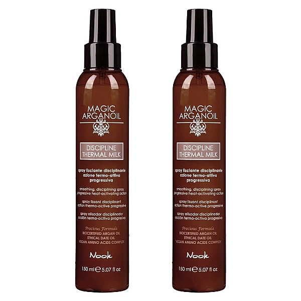 Pachet 2x spray pentru netezirea parului cu protectie termica 150 ml