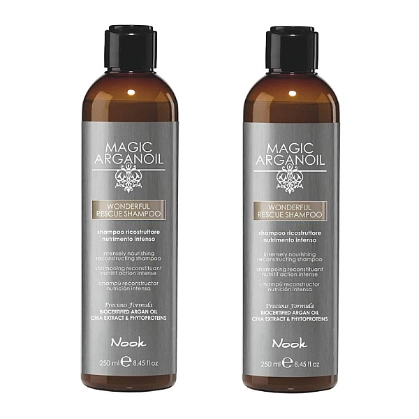 Pachet 2x magic argan oil wonderful rescue shampoo 250 ml 