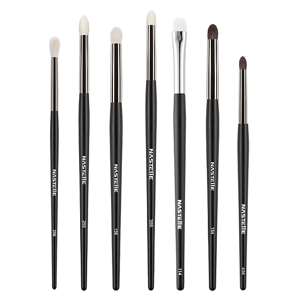 Set 7 pensule din par natural pentru blending