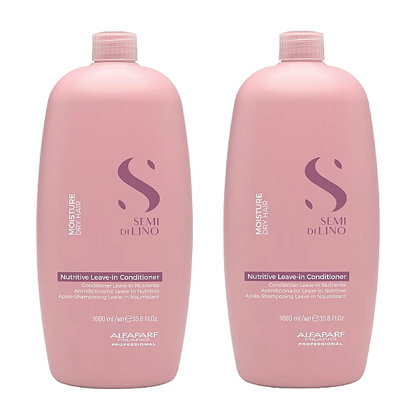 Pachet 2 x balsam semi di lino de hidratare fara clatire moisture nutritive leave-in conditioner 1l