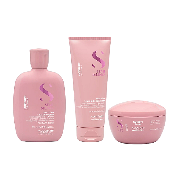 Pachet hidratare semi di lino moisture - sampon 250ml, balsam 200ml, masca 200ml