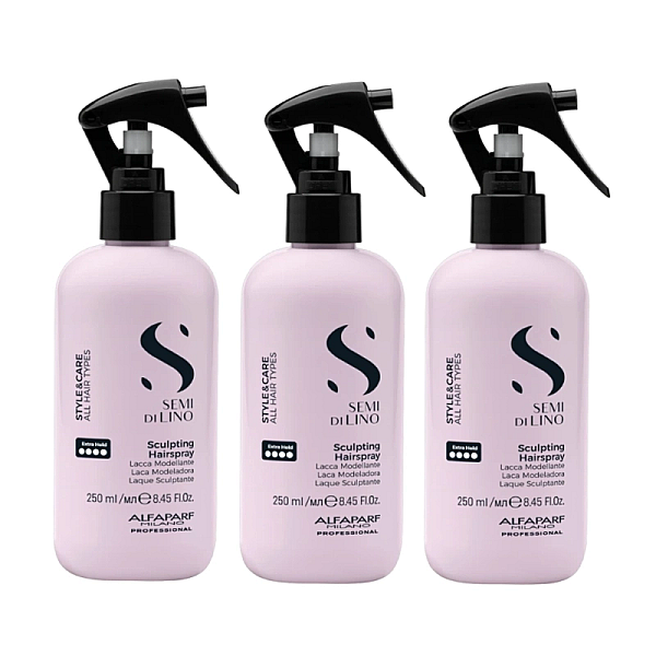 Pachet 3 x fixativ lichid extra puternic 250ml style stories sculpting hairspray