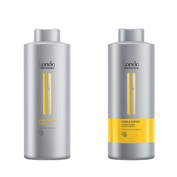 Pachet par degradat visible repair - sampon 1000ml, balsam 1000ml