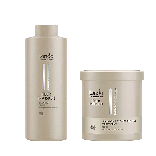 Pachet par deteriorat fiber infusion - sampon 1000ml, masca 750ml