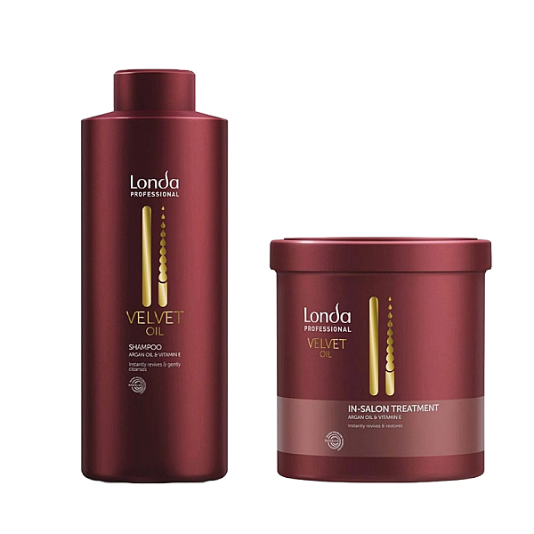 Pachet pentru par uscat si normal velvet oil - sampon 1000ml, masca 750ml