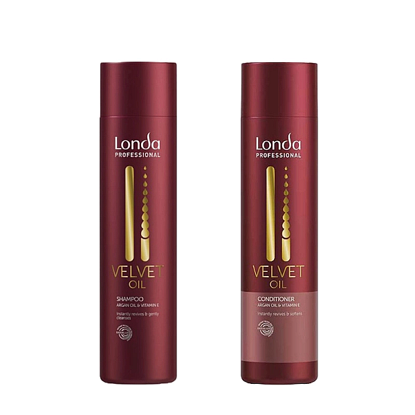 Pachet pentru par uscat si normal velvet oil - sampon 250ml, balsam 250ml