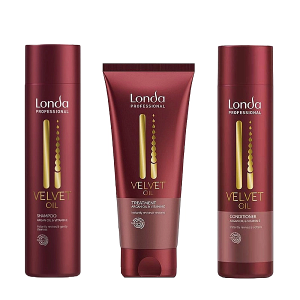 Pachet pentru par uscat si normal velvet oil - sampon 250ml, balsam 250ml, masca 200ml