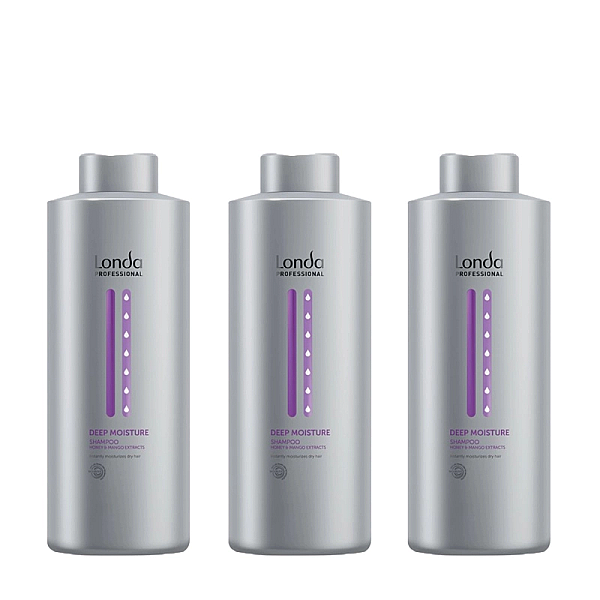 Pachet 3 x sampon intens hidratant deep moisture 1000ml