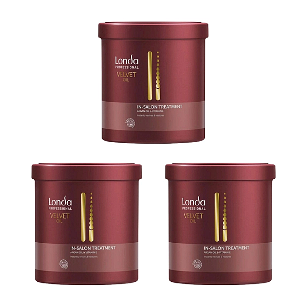 Pachet 3 x masca pentru par uscat si normal velvet oil 750ml