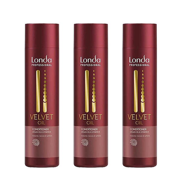 Pachet 3 x balsam cu ulei de argan pentru par uscat si normal velvet oil 250ml