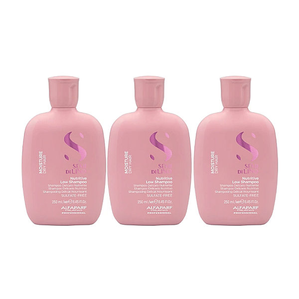Pachet 3 x sampon hidratant semi di lino moisture nutritive 250ml