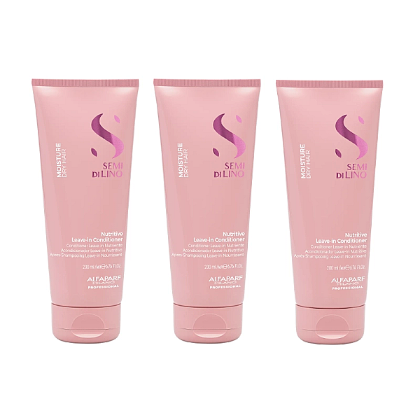 Pachet 3 x balsam hidratant semi di lino moisture nutritive 200ml