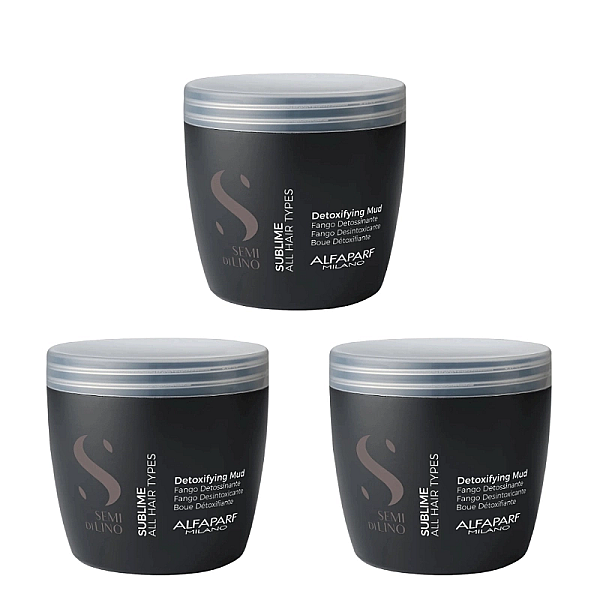 Pachet 3 x masca detoxifianta semi di lino detoxifying mud 500ml