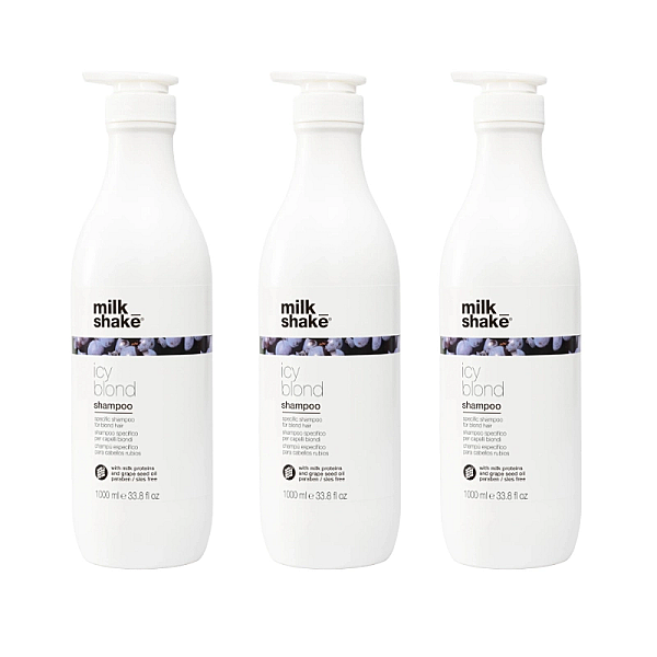 Pachet 3 x sampon pentru crearea tonurilor reci icy blond 1000ml