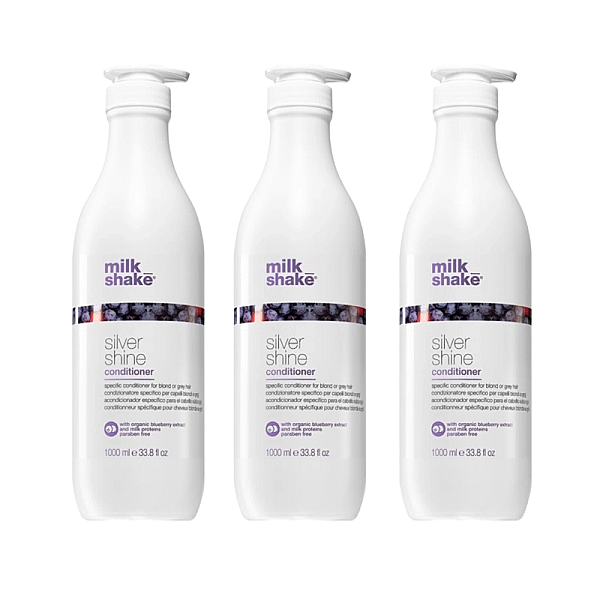 Pachet 3 x balsam pentru neutralizarea tonurilor de blond silver shine 1000ml