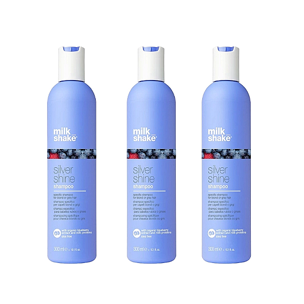 Pachet 3 x sampon pentru neutralizarea tonurilor de blond silver shine 300ml