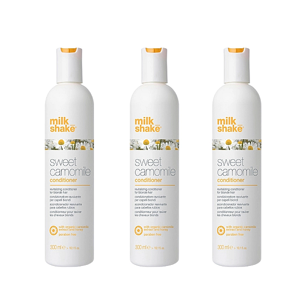 Pachet 3 x balsam hidratant pentru par blond sweet camomile 300ml