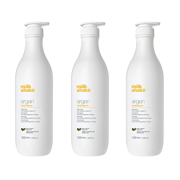 Pachet 3 x sampon cu argan pentru toate tipurile de par 1000ml