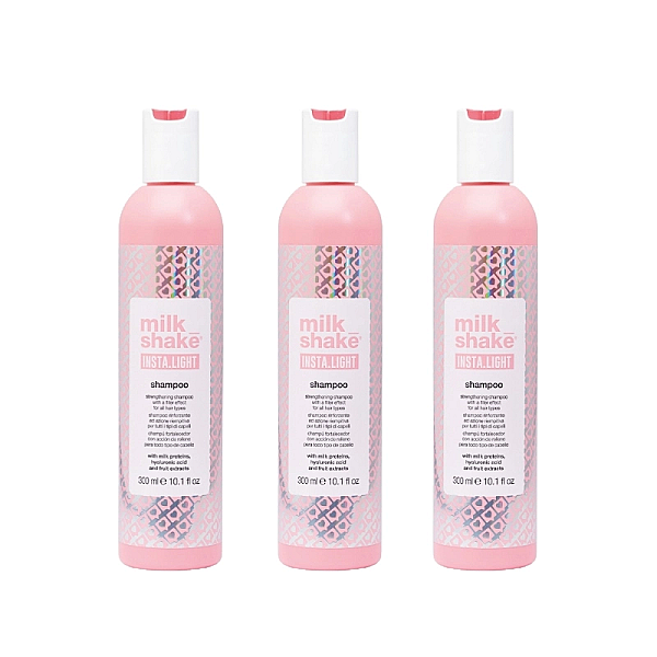 Pachet 3 x sampon pentru netezirea si indrepatarea parului insta light 300ml