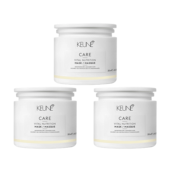 Pachet 3 x masca pentru par uscat care vital nutrition 200ml