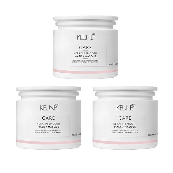 Pachet 3 x masca pentru netezire care keratin smooth 200ml