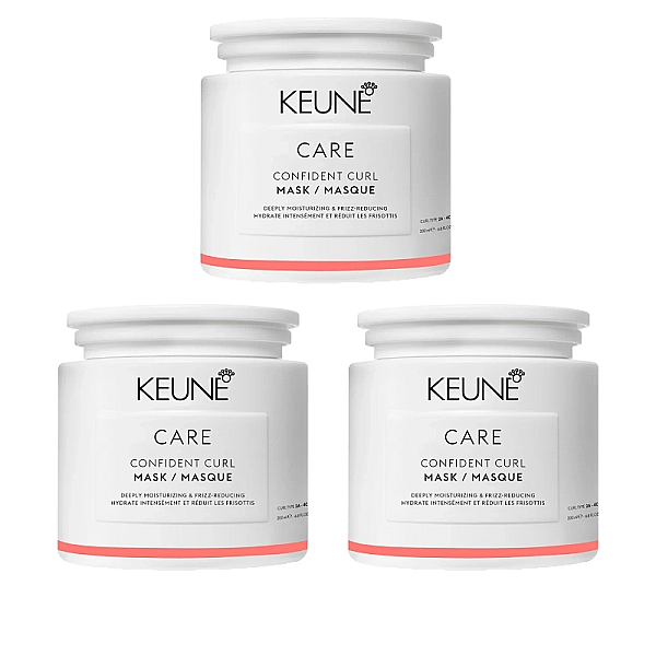 Pachet 3 x masca pentru par cret sau ondulat confident curl care 200ml