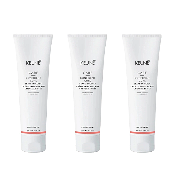 Pachet 3 x tratament leave-in coily pentru par cret sau ondulat 300ml