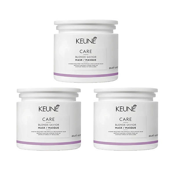 Pachet 3 x masca pentru par blond care blonde savior 200ml