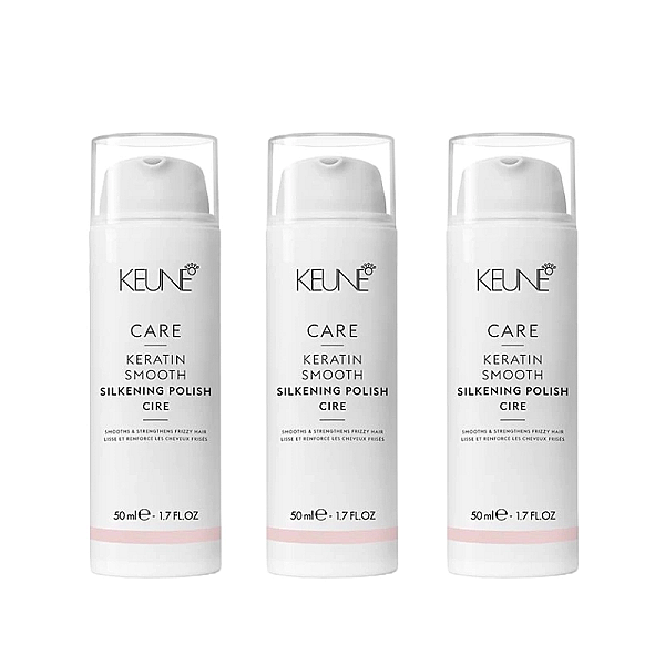 Pachet 3 x crema cu keratina smooth silk polish