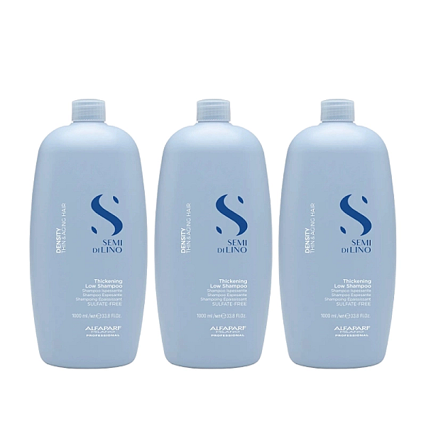 Pachet 3 x sampon densificator pentru par subtire semi di lino 1000ml 