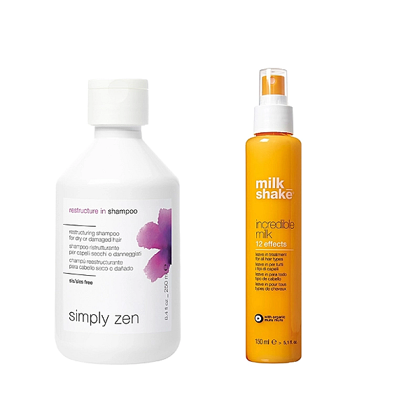 Pachet par deteriorat restructure in - sampon 250ml, incredible milk 150ml