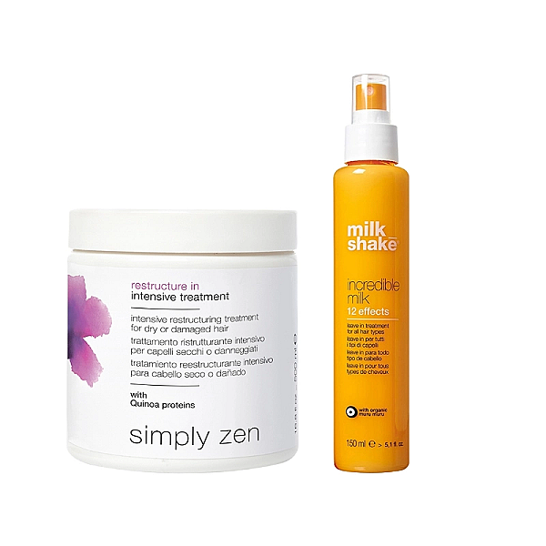 Pachet par deteriorat restructure in - masca 500ml, incredible milk 150ml