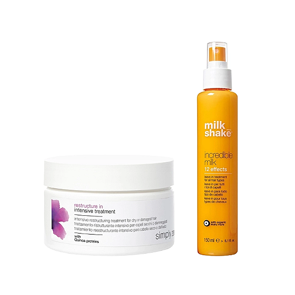 Pachet par deteriorat restructure in - masca 200ml, incredible milk 150ml