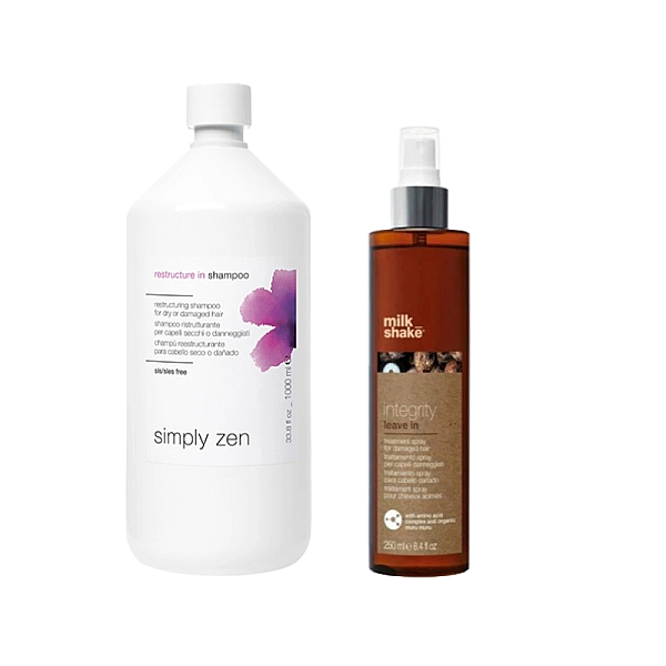 Pachet par deteriorat restructure in - sampon 1000ml, tratament leave-in 250ml