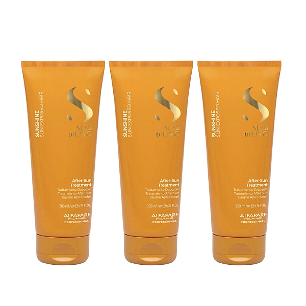 Pachet 3 x balsam pentru parul expus la soare semi di lino sunshine 200ml