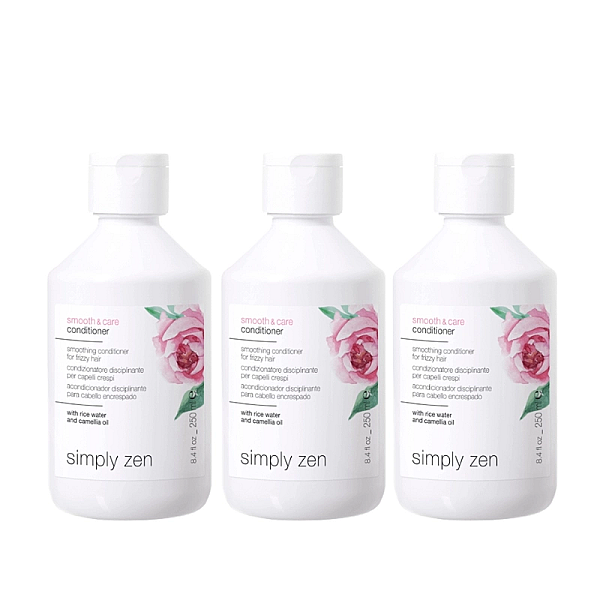 Pachet 3 x balsam pentru par indisciplinat smooth & care 250ml