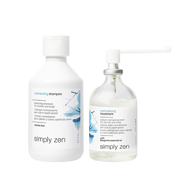 Pachet pentru scalp si par gras normalizing - sampon 250ml, lotiune 100ml