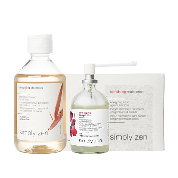 Pachet impotriva caderii parului - sampon densifying 250ml, lotiune 100ml, fiole 8x6ml