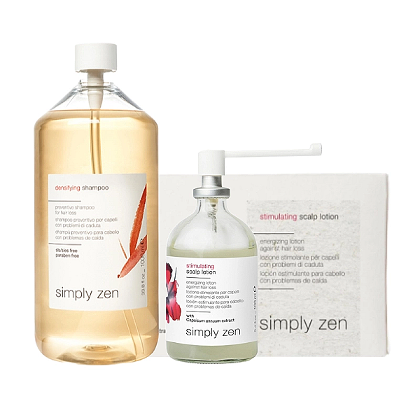 Pachet impotriva caderii parului - sampon densifying 1000ml, lotiune 100ml, fiole 8x6ml