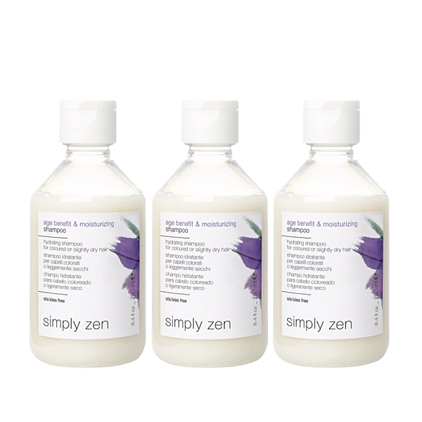 Pachet 3 x sampon pentru par vopsit age benefit & moisturizing 250ml