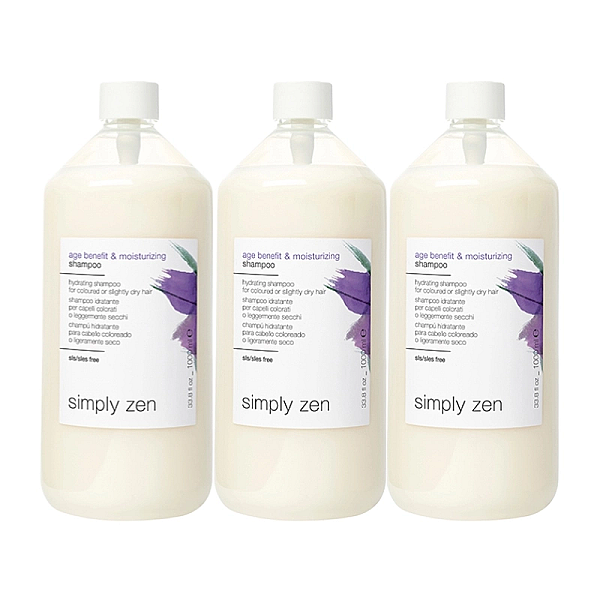 Pachet 3 x sampon pentru par vopsit age benefit & moisturizing 1000ml