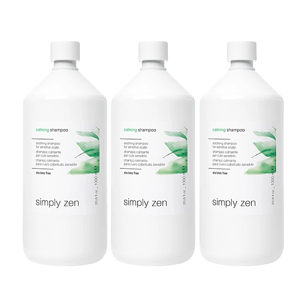 Pachet 3 x sampon pentru scalp sensibil nuovo calming 1000ml