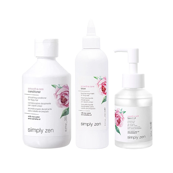 Pachet par indisciplinat smooth & care - sampon 250ml, lotiune 250ml, ulei 100ml